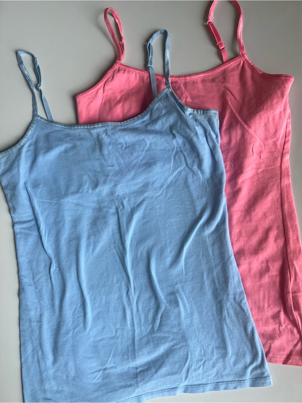 SO by Kohl's Camisole Tank Top Bundle 2 Pack Size Medium Pink Blue